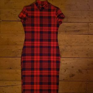 Bodycon plaid dress
